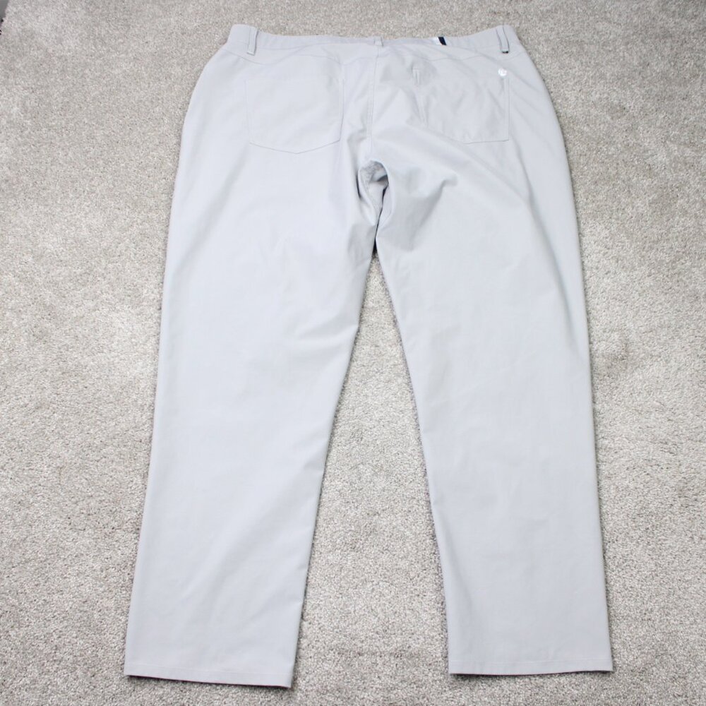 Rhoback Pants Mens 42x32 Gray Delta Performance Golf Active Casual Stretch - Picture 8 of 15